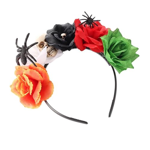 Homoyoyo Halloween Farbenfrohes Blumen Haarreif mit Spinnen und Weiches Langlebiges Material für Erwachsene Komfortabel für Halloween Cosplay Party Homoyoyo Halloween Farbenfrohes Blumen Haarreif mit Spinnen und Weiches Langlebiges Material für Erwachsene Komfortabel für Halloween Cosplay Party von Homoyoyo