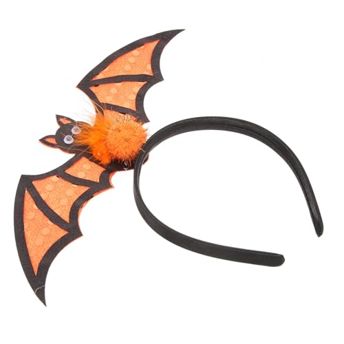 Homoyoyo Halloween Fledermaus Haarreif für Frauen Leichtes Langlebiges Stoff Stirnband mit Flauschigem Ball und Fledermaus Design für Halloween Partys Cosplay Kostümzubehör und Tägliche Homoyoyo Halloween Fledermaus Haarreif für Frauen Leichtes Langlebiges Stoff Stirnband mit Flauschigem Ball und Fledermaus Design für Halloween Partys Cosplay Kostümzubehör und Tägliche von Homoyoyo