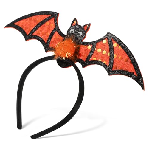 Homoyoyo Halloween Fledermaus Stirnband Weich Bequem Verstellbar Dekoratives Kostüm Accessoire für Party und Karneval Langlebiges Haarschmuck Halloween Kopfschmuck Unisex Homoyoyo Halloween Fledermaus Stirnband Weich Bequem Verstellbar Dekoratives Kostüm Accessoire für Party und Karneval Langlebiges Haarschmuck Halloween Kopfschmuck Unisex von Homoyoyo