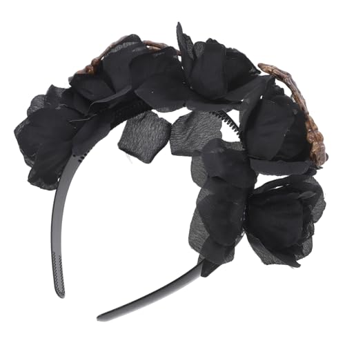 Homoyoyo Halloween Haarreif mit Schwarzen Rosen und Gruseligen Skelett Hand Design Leichter Bequemer Kopfschmuck für Halloween Kostüm Party und Cosplay Passend für Erwachsene Homoyoyo Halloween Haarreif mit Schwarzen Rosen und Gruseligen Skelett Hand Design Leichter Bequemer Kopfschmuck für Halloween Kostüm Party und Cosplay Passend für Erwachsene von Homoyoyo