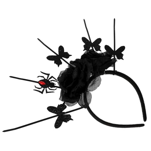 Homoyoyo Halloween Haarreif mit Schwarzer und Spinnendekor Bequemes Stirnband für Frauen für Halloween Party Festival und Gothic Cosplay Homoyoyo Halloween Haarreif mit Schwarzer und Spinnendekor Bequemes Stirnband für Frauen für Halloween Party Festival und Gothic Cosplay von Homoyoyo