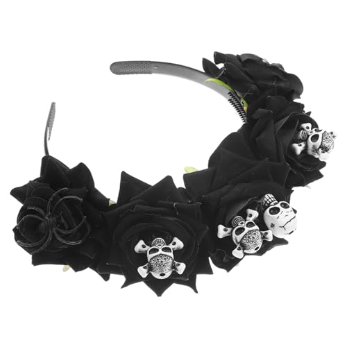Homoyoyo Halloween Haarreif mit und Rosen Strapazierfähiger Kopfschmuck für Party Cosplay Stilvolles Stirnband für Halloween Kostüm und Karneval Attraktives Accessoire für Damen Homoyoyo Halloween Haarreif mit und Rosen Strapazierfähiger Kopfschmuck für Party Cosplay Stilvolles Stirnband für Halloween Kostüm und Karneval Attraktives Accessoire für Damen von Homoyoyo