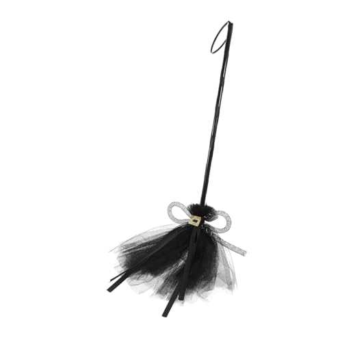 Homoyoyo Halloween Hexenbesen Party Requisit Leichter Kunststoffbesen mit Tüll Langlebige Hexen Deko für Halloween Cosplay und Mottopartys Schwarzer Besen mit Komfortablem Griff Homoyoyo Halloween Hexenbesen Party Requisit Leichter Kunststoffbesen mit Tüll Langlebige Hexen Deko für Halloween Cosplay und Mottopartys Schwarzer Besen mit Komfortablem Griff von Homoyoyo
