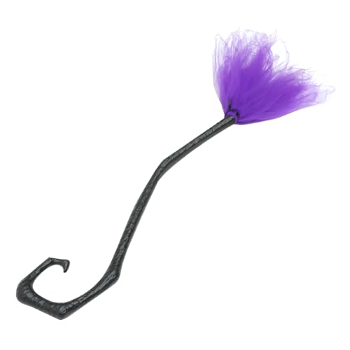 Homoyoyo Halloween Hexenbesen aus Kunststoff und Abnehmbar Leichte Dekoration mit Gruseligen Halloween Elementen für Partys Einzigartiges für Freunde von Homoyoyo