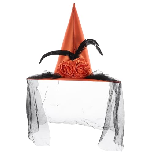 Homoyoyo Halloween Hexenhut mit Rosen und Netzstoff Verstellbar und Elegant für Damen und Herren Halloween Party Kostüm Zubehör Stilvoller Zauberer Hut für Festliche Anlässe Homoyoyo Halloween Hexenhut mit Rosen und Netzstoff Verstellbar und Elegant für Damen und Herren Halloween Party Kostüm Zubehör Stilvoller Zauberer Hut für Festliche Anlässe von Homoyoyo