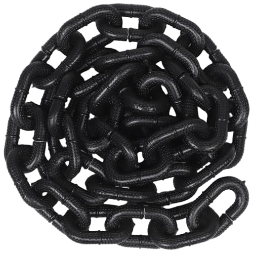 Homoyoyo Halloween-Kette Filmrequisiten Spielzeugkette Halloween-dekorationsketten Gefälschte Kettensäge Halloween Ketten Halloween-Requisite Halloween-Cosplay-Requisiten Plastik Black von Homoyoyo