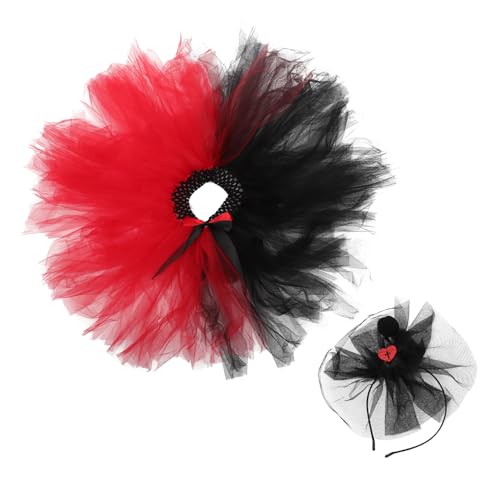 Homoyoyo Halloween Kostüm für Mädchen Schwarzer und Roter Netz Rock mit Spitzem Hexenhut Stirnband Modisches Party Outfit für Halloween Feiern und Verkleidungen Homoyoyo Halloween Kostüm für Mädchen Schwarzer und Roter Netz Rock mit Spitzem Hexenhut Stirnband Modisches Party Outfit für Halloween Feiern und Verkleidungen von Homoyoyo