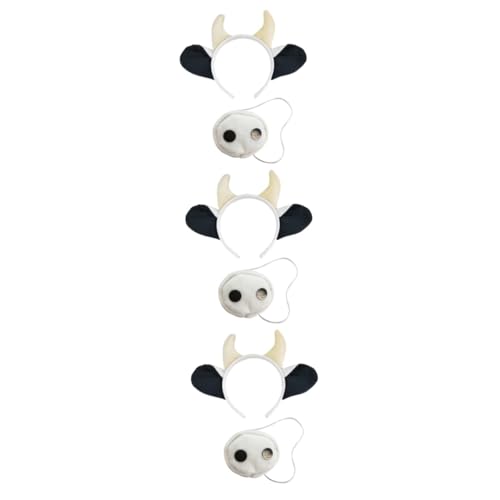 Homoyoyo Halloween Milch Kostüm Set Mit Stirnband - Ohr Und Fliege - Tierische Kuh Kopfbedeckung Für Festliche Anlässe Und Cosplay Weißes Zubehör Für Eine Lustige Verkleidung Homoyoyo Halloween Milch Kostüm Set Mit Stirnband - Ohr Und Fliege - Tierische Kuh Kopfbedeckung Für Festliche Anlässe Und Cosplay Weißes Zubehör Für Eine Lustige Verkleidung von Homoyoyo