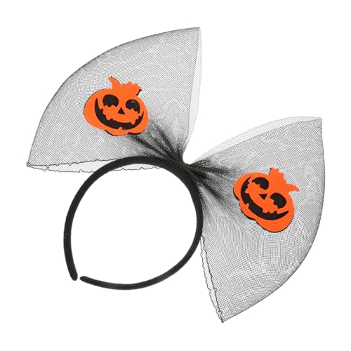 Homoyoyo Halloween Netz Schleifen Haarreif mit Kürbis Festlicher Party Haarschmuck für Frauen und Süßes Kopfschmuck Accessoire für Kostüme und Fotos von Homoyoyo