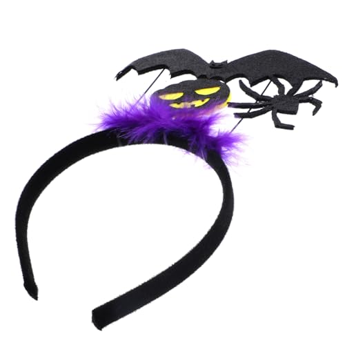 Homoyoyo Halloween Party Haarreif mit Violettem Augen Fell Leichtes Komfortables Cosplay Stirnband für Mädchen Dekoratives Festival Accessoire für Kostüm und Fotoprops von Homoyoyo