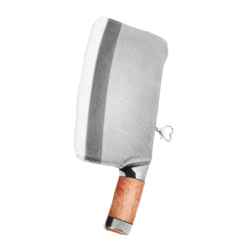 Homoyoyo Halloween Plüsch Cutter Tasche Realistische Messerform Geldbörse für Halloween Party Grusel Cosplay Accessoire Praktische Aufbewahrungstasche für Kleingeld und Schlüssel von Homoyoyo