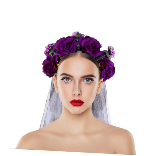 Homoyoyo Halloween Stirnband mit und Rosen Stilvolles Haarschmuck für Halloween Kostüm Party Bequemes Stoffhaarband für Damen und Einzigartiges Accessoire für Themenfeste Homoyoyo Halloween Stirnband mit und Rosen Stilvolles Haarschmuck für Halloween Kostüm Party Bequemes Stoffhaarband für Damen und Einzigartiges Accessoire für Themenfeste von Homoyoyo