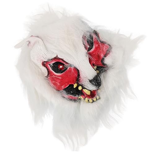 Homoyoyo Halloween Wolf Kopfmaske Atmungsaktive Cosplay Maske mit Verstellbarem Riemen Kreative Festival und Partydekoration für Erwachsene Homoyoyo Halloween Wolf Kopfmaske Atmungsaktive Cosplay Maske mit Verstellbarem Riemen Kreative Festival und Partydekoration für Erwachsene von Homoyoyo