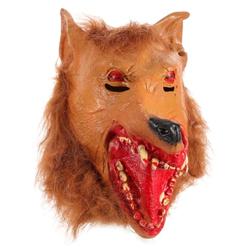Homoyoyo Halloween Wolf Maske mit Augen Design Leichte Bequeme Cosplay Party Maske für Erwachsene Einstellbare für Halloween Karneval Kostümpartys und Maskenbälle Homoyoyo Halloween Wolf Maske mit Augen Design Leichte Bequeme Cosplay Party Maske für Erwachsene Einstellbare für Halloween Karneval Kostümpartys und Maskenbälle von Homoyoyo