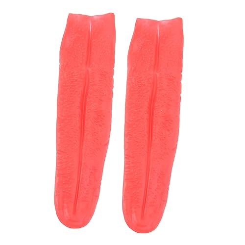 Homoyoyo Halloween Zunge – 2er Set Realistische Gefälschte Lange Zunge - Dehnbare Zungen Requisiten Für Streiche Und Kostümpartys - Lustige Zungenspielzeuge Aus Vinyl von Homoyoyo