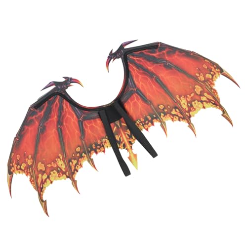 Homoyoyo Halloween-kostüm Für Erwachsene Cosplay Drachenflügel Teufel Kostüm Flügel Halloween-flügel Flügel Karneval Erwachsener Böse Flügel Feenflügel Für Erwachsene Kostüm Rot von Homoyoyo