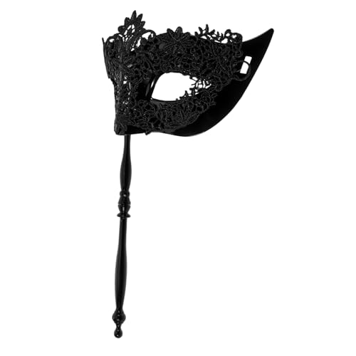 Homoyoyo Handgehaltene Spitzenmaske handgehaltene Maskerademaske Fledermausmaske Frauen Maske mit Stock Mardi Gras Mask Maskerade-Maskenstift Maskerade Masken Stoff Black Homoyoyo Handgehaltene Spitzenmaske handgehaltene Maskerademaske Fledermausmaske Frauen Maske mit Stock Mardi Gras Mask Maskerade-Maskenstift Maskerade Masken Stoff Black von Homoyoyo
