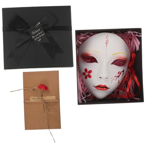 Homoyoyo Hanfu-Maske halloween deko halloween-dekoration party decoration accessoires fasching halloweenmaske facepaint Gesichts- Maskerade Masken Frauenmaske Halloween-Streichmaske Plastik von Homoyoyo