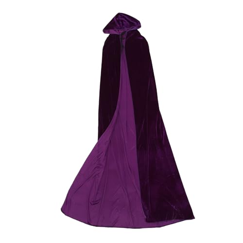 Homoyoyo Hexenumhang Damen Schwarz | Samt Umhang Mit Kapuze Für Halloween Kostüme | Perfektes Vampir- Und Sensenmann-Outfit Für Frauen Und Männer Homoyoyo Hexenumhang Damen Schwarz | Samt Umhang Mit Kapuze Für Halloween Kostüme | Perfektes Vampir- Und Sensenmann-Outfit Für Frauen Und Männer von Homoyoyo