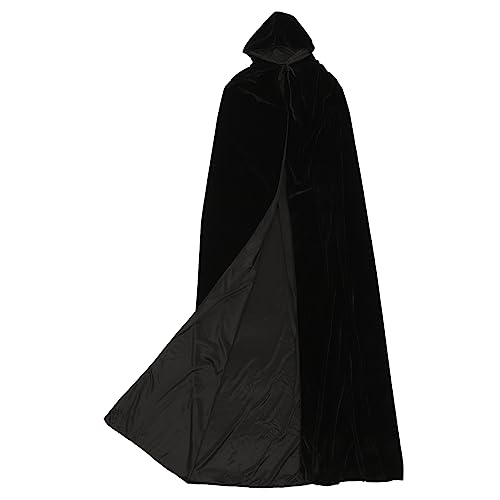 Homoyoyo Hexenumhang Sensenmann Halloween Kostüme Halloween Transparenter Umhang Halloween Cape Kessel Retro Umhang Glänzender Sternumhang Party Cosplay Nonnenumhang von Homoyoyo