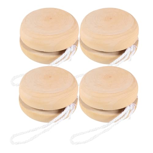 Homoyoyo Holz- in Großpackung, 4 Stück, Graffiti-Spielzeug aus Holz, Basteln, Unlackiert, Kleine Graffiti-bälle, für Kinder Und Anfänger, Kleines Unlackiertes Holzhandwerk, -Spielzeug für von Homoyoyo