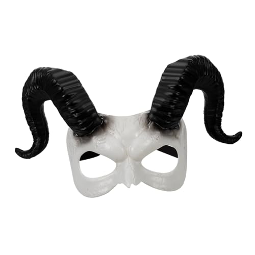 Homoyoyo Halloween Ox Horn Maske Verstellbare Maske Für Kostüm Cosplay Lustige Party-dekoration Sicheres Langlebiges Material Für Halloween Und Fasching von Homoyoyo