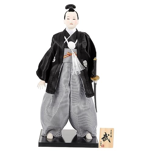 Homoyoyo Japanische -Puppe – Kunstvolle -Krieger Figur Aus Hochwertigem Stoff Ideal Als Sammlerstück Oder Stilvolle Tischdekoration Für Ihr Zuhause Oder Büro von Homoyoyo
