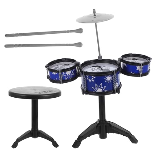 Homoyoyo Jazz Schlagzeug mit Hocker Realistisches Percussion Instrument Pädagogisches Musikinstrument für Kreative Musikalische Früherziehung Geeignet für Zuhause und Kindergarten Homoyoyo Jazz Schlagzeug mit Hocker Realistisches Percussion Instrument Pädagogisches Musikinstrument für Kreative Musikalische Früherziehung Geeignet für Zuhause und Kindergarten von Homoyoyo