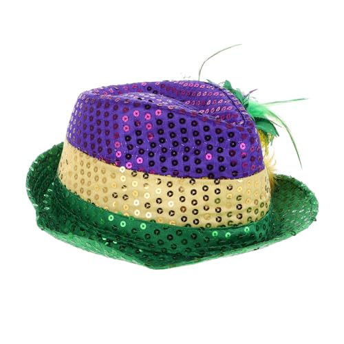 Homoyoyo Karnevals hüte goldener hut Grüne Fedora-Hüte für Männer Karneval Fliege Karneval-Westen-Set lustiger Cowboyhut Hut Männer Karneval-Baseball-Mütze Mardi-Gras-Ball-Kappe Tuch Homoyoyo Karnevals hüte goldener hut Grüne Fedora-Hüte für Männer Karneval Fliege Karneval-Westen-Set lustiger Cowboyhut Hut Männer Karneval-Baseball-Mütze Mardi-Gras-Ball-Kappe Tuch von Homoyoyo