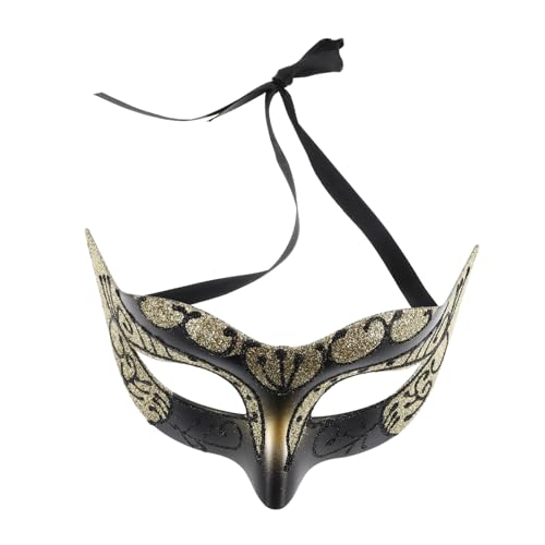 Homoyoyo Karnevalsmaske Für Männer Rave Ball Kostüm Maskerade Masken Funkeln Quaste Halloween Gefiedert Zeigen Party Dame Dekoration Dekorativ Plastik Golden Homoyoyo Karnevalsmaske Für Männer Rave Ball Kostüm Maskerade Masken Funkeln Quaste Halloween Gefiedert Zeigen Party Dame Dekoration Dekorativ Plastik Golden von Homoyoyo