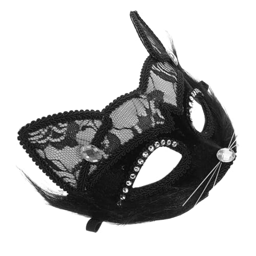 Homoyoyo Katzenmaske für Frauen Männer Handgefertigte Maskerade mit Aufwendigen Spitzendetails Gesichtsmaske für Halloween Partys Cosplay Festliche Anlässe Homoyoyo Katzenmaske für Frauen Männer Handgefertigte Maskerade mit Aufwendigen Spitzendetails Gesichtsmaske für Halloween Partys Cosplay Festliche Anlässe von Homoyoyo