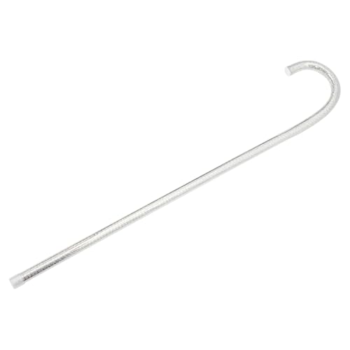 Homoyoyo Kindertanz-Requisiten Spazierstock mit Sitz Stand Wanderer lustig handhaben Halloween Halloween assecoires Partyzubehör Jazz-Deko-Requisite -Cosplay-Stock PVC Silver von Homoyoyo