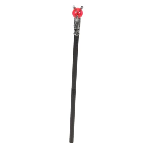 Homoyoyo König Halloween-Cosplay-Stock Cosplay Rohrstock Stütze Rohrstütze Halloween-Cosplay-gehstock Zauberstab Halloween Cosplay Zuckerrohr Requisite Rot Plastik von Homoyoyo