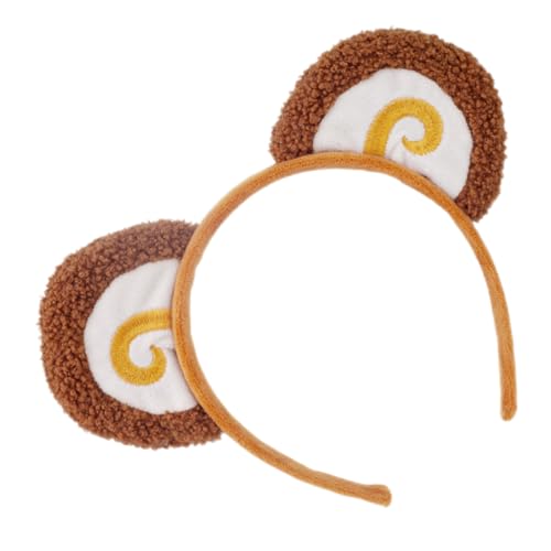 Homoyoyo Kopfschmuck Mit Affenohren Affen Affenohren-stirnband Für Cosplay Stirnband Tierische Stirnbänder Affenkostüm Für Ohren Tragen Affenkostüm Stirnbänder -fleece von Homoyoyo