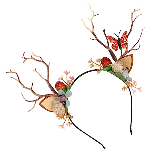 Homoyoyo Kostüm Geweih Haarreif mit Beeren Schmetterlingen für Halloween Weihnachten Party Erwachsene und Modisches Accessoire für Karneval und Cosplay Zufällige Farbe Zufällige Farbe Homoyoyo Kostüm Geweih Haarreif mit Beeren Schmetterlingen für Halloween Weihnachten Party Erwachsene und Modisches Accessoire für Karneval und Cosplay Zufällige Farbe Zufällige Farbe von Homoyoyo