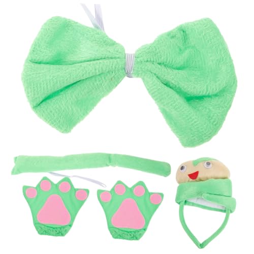 Homoyoyo Kostümset Schlange mit Ohr Headband Süße Handschuhe und Tierische Verkleidungsaccessoires für Halloween Motto Party und Geburtstagsfeier von Homoyoyo