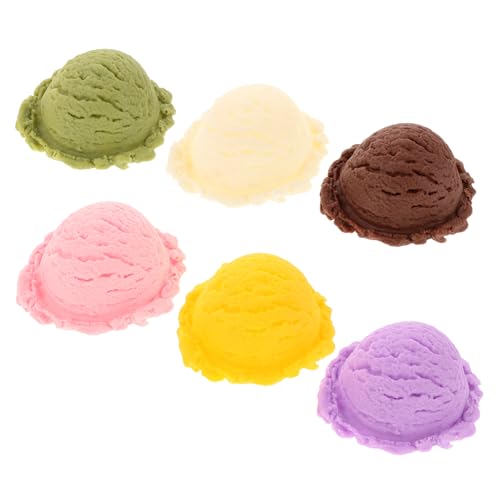 Homoyoyo Künstliche Eiskugeln 6 Stück - Realistische Deko Für Kuchen - Modellhäuser Und Geschäfte Perfekte Künstliche Eiskugeln Für Kreative Arrangements Und Displays Homoyoyo Künstliche Eiskugeln 6 Stück - Realistische Deko Für Kuchen - Modellhäuser Und Geschäfte Perfekte Künstliche Eiskugeln Für Kreative Arrangements Und Displays von Homoyoyo