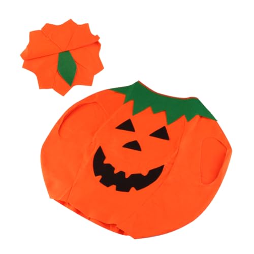Homoyoyo Kürbis Anzug halloween costume halloween kleidung decorum sausageparty halloween clothes Halloween-Cosplay Kostüm für Erwachsene Halloween-Umhang mit Hut Cosplay-Mantel Orange von Homoyoyo