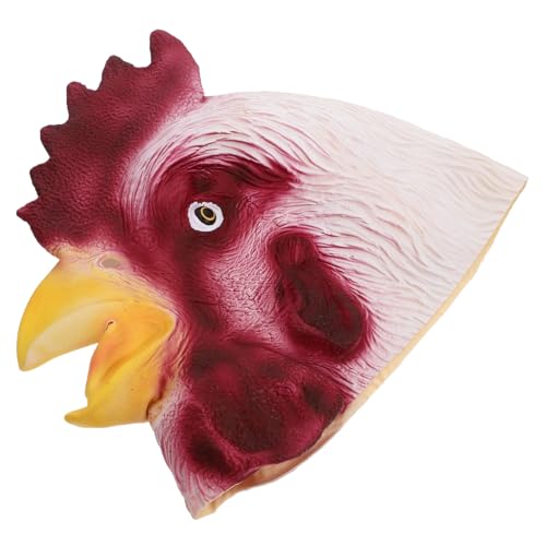 Homoyoyo Leichte Atmungsaktive Hahnenkopf Maske für Halloween Party Cosplay Vielseitiges Tiermasken Kostüm Zubehör für Karneval Fasching und Lustige Verkleidungen von Homoyoyo