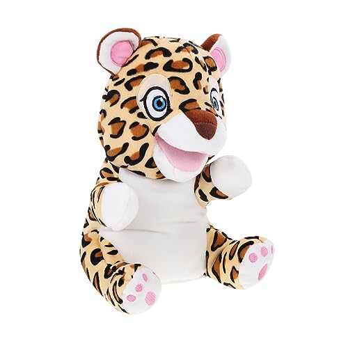 Homoyoyo Leoparden Handpuppe Aus Weichem Plüsch – Gepard Fingerpuppe Für Kreatives Rollenspiel Und Tierliebhaber – Kuschelige Wildtierfigur Für Und Spielzeugliebhaber von Homoyoyo
