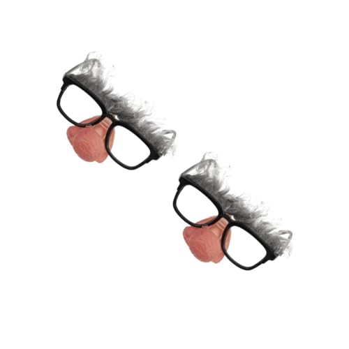 Homoyoyo Lustige Clownbrille Mit Großer Nase Und Augenbrauen – Neuheit Sonnenbrille Für Kostümpartys - Halloween Und Verkleidungen Schwarz von Homoyoyo