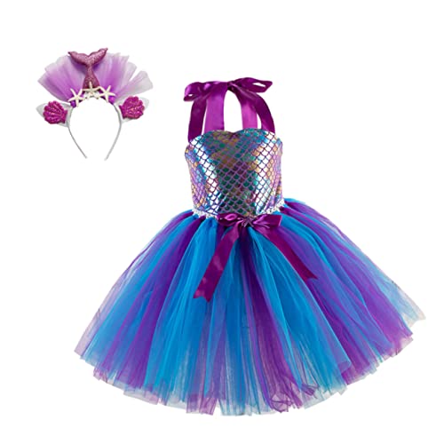 Homoyoyo Mädchen Kinderkostüm Mit Stirnband Elegantes Geburtstagsfeierkleid Meerjungfrau Optik Netzrock Für Jahre Für Partys Und Besondere Anlässe Homoyoyo Mädchen Kinderkostüm Mit Stirnband Elegantes Geburtstagsfeierkleid Meerjungfrau Optik Netzrock Für Jahre Für Partys Und Besondere Anlässe von Homoyoyo