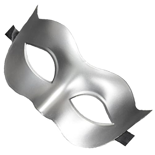 Homoyoyo Männer Kostüm Halbmaske in Silber – Dekorative Augenmaske Für Party - Cosplay Und Bühnenauftritte – Ideal Für Ball Und Themenpartys - Verleiht Jedem Outfit Den Perfekten Look Homoyoyo Männer Kostüm Halbmaske in Silber – Dekorative Augenmaske Für Party - Cosplay Und Bühnenauftritte – Ideal Für Ball Und Themenpartys - Verleiht Jedem Outfit Den Perfekten Look von Homoyoyo