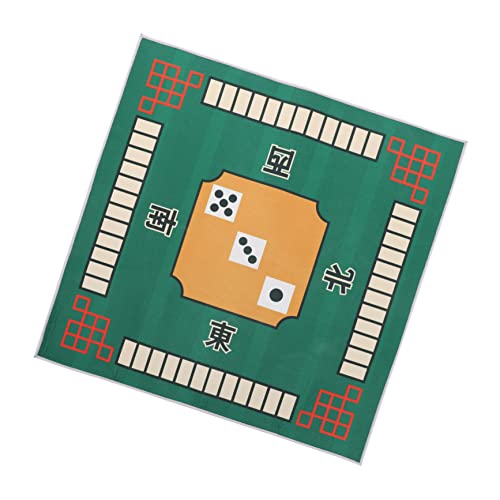 Homoyoyo Mahjong Tischdecke 78 x 78 cm - rutschfeste - Grüne Tischplatte Für Mahjong Poker Und Brettspiele Universell Einsetzbare Tischdecke Für Zuhause Und Spieleabende von Homoyoyo