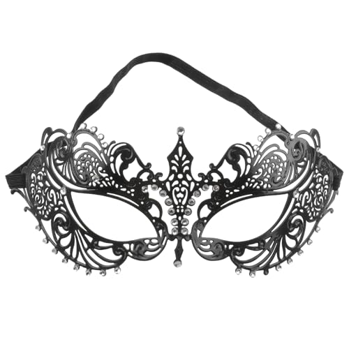 Homoyoyo Masquerade Masken Damen Damen Kristall Strass Luxus Lace Eyemask Prom Metal Venetian Masquerade Ball für Halloween Kostümparty Cosplay Homoyoyo Masquerade Masken Damen Damen Kristall Strass Luxus Lace Eyemask Prom Metal Venetian Masquerade Ball für Halloween Kostümparty Cosplay von Homoyoyo