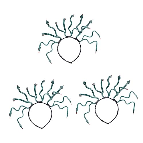 Homoyoyo Medusa Schlangen Stirnband – Kostüm Kopfschmuck Für Halloween - Mardi Gras & Maskerade - Dunkelgrün Ideal Für Cosplay Und Partys Schicke Schlangenkrone Für Von Ägypten von Homoyoyo