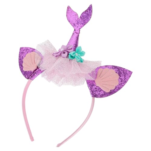 Homoyoyo Mermaid Tail Haarreif für Mädchen Niedliches Party Haarband mit Stoffmaterial Dekoratives Kopfschmuck für Geeignet für Kostüm und Themenpartys Bezaubernde Kinderhaarschmuck Homoyoyo Mermaid Tail Haarreif für Mädchen Niedliches Party Haarband mit Stoffmaterial Dekoratives Kopfschmuck für Geeignet für Kostüm und Themenpartys Bezaubernde Kinderhaarschmuck von Homoyoyo