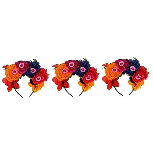 Homoyoyo Mexikanische Rosenkrone Halloween Stirnband Mit Bunten Blumen Und Schmetterlingen - Ideal Für Kostüme Und Cosplay Zum Tag Toten – Perfekter Kopfschmuck Für Die Halloween-Party Homoyoyo Mexikanische Rosenkrone Halloween Stirnband Mit Bunten Blumen Und Schmetterlingen - Ideal Für Kostüme Und Cosplay Zum Tag Toten – Perfekter Kopfschmuck Für Die Halloween-Party von Homoyoyo