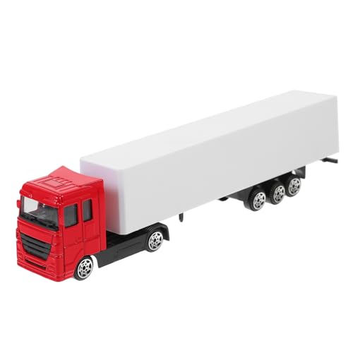Homoyoyo Alloy Container Truck Modell Spielzeug Lastwagen Für Jungen Rot Mit Hoher Detailgenauigkeit Für Sandbox Und Mikrolandschaft Fördert Kreativität Und Hand-Augen-koordination von Homoyoyo