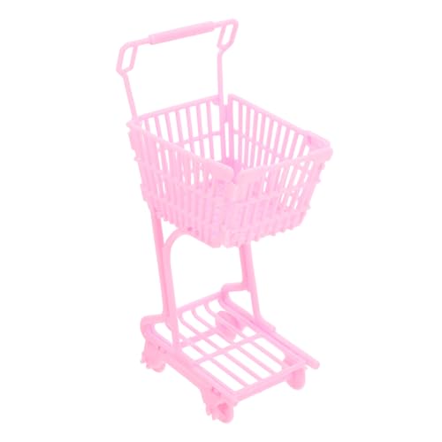 Homoyoyo Mini Einkaufswagen für Kleiner Robuster Spielwagen mit Griff für Rollenspiel und Aufbewahrung Multifunktionaler Mini Kaufladenwagen für Jungen und Mädchen Fördert Soziale von Homoyoyo